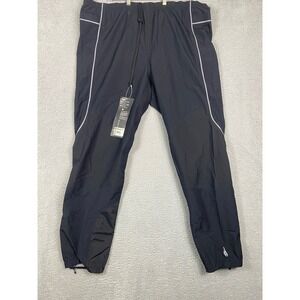 Novara Stratos Mens XXL Black Bike Rain Pants Waterproof Windproof Cycling